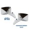 73-91 Chevy Truck Chrome Outside Rectangle Convex Rear View Door Mirrors Pair