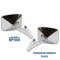 73-91 Chevy Truck Chrome Square LED Turn Signal Convex Rear View Door Mirrors Pr