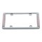 Chrome Plastic License Plate Frame Red LED Brake Light Car Truck Ford Chevy