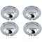 15" Full Steel CHROME Baby Moon Hub Cap Hubcaps Wheel Trim Covers - Set of 4