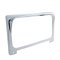 Chrome Freightliner Center Dash Gauge Cluster Bezel Trim w/ Visor Semi Truck