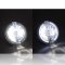 7" Halogen White LED Halo Angel Eyes Headlight Headlamp H4 Light Bulbs 12 Volt