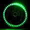 7" Halogen Green LED Halo Ring Angel Eye Headlight Headlamp Light Bulbs Pair Img