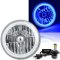 7" Motorcycle Blue COB Halo H4 6K 4000Lm Light Bulb LED Headlight Harley