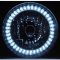 7" Halogen Motorcycle White LED Halo Ring H4 Light Bulb Headlight For: Harley