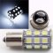 #1157 27-SMD White LED Tail Light Brake Stop Turn Signal Lamp 12 Volt Bulbs Pair