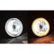 5-3/4" Amber LED COB SMD Halo Angel Eye Halogen Light Bulb Metal Headlights Pair