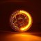 7" Motorcycle Crystal Clear SC Amber LED Halo Projector Halogen Headlight Lamp