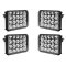 4X6" DOT LED Light Bulbs Crystal Clear Sealed Beam Headlamp Headlight Set