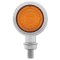 Motorcycle Bike Harley Amber LED Chrome Bullet Front Indicator Turn Signal Light