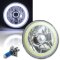 5-3/4 Motorcycle White COB SMD LED Halo Halogen Light Bulb Headlight For: Harley