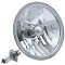 Motorcycle 7" Crystal Headlight 6-Volt 6v 55w/60w H4 Halogen Light Bulb Headlamp