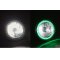 7" Green LED Angel Eye Ring Motorcycle Halo Headlight Blinker Turn Signals Light