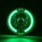 7" Green LED Halo Ring Angel Eye 60w Halogen Projector Headlight Light Bulb Pair