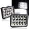 4X6" DOT LED Light Bulbs Crystal Clear Sealed Beam Headlamp Headlight Pair