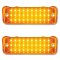 1966 66 Chevy Chevrolet Impala LED Park Light Turn Signal Lamp Lens Lenses Pair