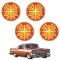 1958 Chevy Impala Bel Air Biscayne LED Amber Front Park Light Lamp Lens Set of 4