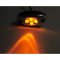 6 Orange Amber LED Chrome Modules Motorcycle Chopper Frame Neon Glow Lights Pods