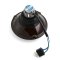 5-3/4" Stock Glass Metal Headlight 18/24w 6k LED H4 Lamp Light Bulb Headlamp Set