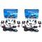 12000K 12k Purple Hi/Low H4 HID Light Bulbs Bi-Xenon Ballast 35w Headlight Set