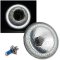 5-3/4" Stock Style H4 Light Bulb Headlight w/ White SMD LED Angel Eye Halo EACH