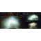 5-3/4" Stock H4 White SMD Angel Eye Halo Headlight w/ 360° LED Light Bulb Set