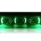 4X6" Green LED Halo Projector Halogen Headlight Headlamp Bulb Crystal Clear Pair