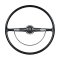 15-3/4" 62-71 Volkswagen Beetle Karman Ghia Type 3 Black Chrome Steering Wheel