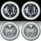 7" SMD White LED Halo Angel Eye Headlamp Headlight Pair 6K 6000K HID Light Kit