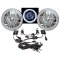 7" SMD White LED Halo Angel Eye Headlamp Headlight Pair 6K 6000K HID Light Kit