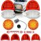 57 Chevy Bel Air Sequential LED Tail / Back Up / Park Light Lenses & Flasher Set