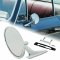 Chrome Metal Exterior Round Rear View Door Mirror Each for 1966-72 Chevy Car