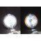 7" Split Amber Halo Ring Angel Eye 6K 20/40w LED Motorcycle Headlight Bulb Each