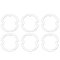 64 Chevy Impala LED Rear Red Tail & White Back Up Light Lens & Gasket Set of 6