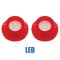 64 Chevy Impala LED Rear Red Tail & White Back Up Light Lens & Gasket Set of 6