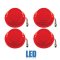 64 Chevy Impala LED Rear Tail & Back Up Light Lens w/ Gasket & Flasher Set of 6