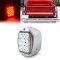 Red LED LH Tail Light Clear Lens & Chrome Housing for 1940-53 Chevy GMC Truck