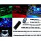 6Pc RGB LED Motorcycle Lighting Blue/Red/Green/White Neon Glow Lights Strips Kit