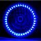 7" Halogen Blue Split LED Halo Ring Angel Eye Headlight Headlamp Light Bulb Pair