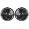 Octane 7" inch Round Chrome Black Dual Low/Hi HID LED Octane Headlights Pair