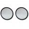 Round Rear Side View Black Glass Mirror w/ Mount Arm PR For 97-17 Jeep Wrangler