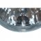 5-3/4" Motorcycle Crystal Halogen Headlight Metal Headlamp 90/100W H4 Light Bulb