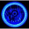 7" H6024/6014 Halogen Blue SMD LED Halo Ring H4 Light Bulb Angel Eye Headlight