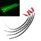 4Pc 12" Motorcycle 15 Green LED Under Glow Frame Engine Motor Light Bulb Strips