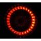 5-3/4 Halogen Red LED Ring Halo Angel Eyes Projector Headlight Light Bulbs Set