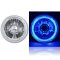 5-3/4" H5006 H5001 Blue Halo Halogen H4 Bulb Crystal Clear Headlight Angel Eye