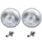 7" Halogen Semi Sealed Beam Stock Headlight Head Lamp Bulbs H4 60/55W Hi/Lo Pair