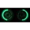 5-3/4" H5006 H5001 Green LED Angel Eye Halo Turn Signal Bulb Projector Headlight