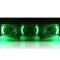 4X6" Green LED Halo Projector Halogen Headlight Headlamp Bulbs Crystal Clear Set