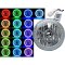 7" RGB Multi-Color White Red Blue Green COB Halo LED Headlight Harley Motorcycle